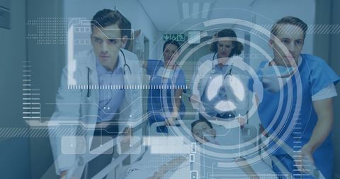 Innovative Medical Technology in Busy Hospital Scene