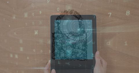 Digital Encryption Technology on Tablet Computing - Download Free Stock Images Pikwizard.com