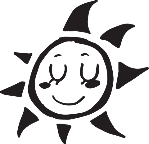 smiling sun illustration on transparent background with cheerful expression - Download Free Stock Videos Pikwizard.com