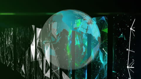 Abstract Digital Globe and Connectivity Concept
