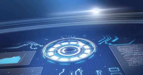 High-Tech Digital Interface with Data Processing and Analysis Elements - Download Free Stock Images Pikwizard.com