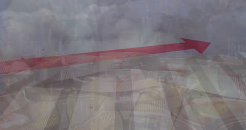 Business Growth Concept with Digital Interface Animation