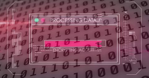 Digital Data Processing with Binary Code Overlay - Download Free Stock Images Pikwizard.com