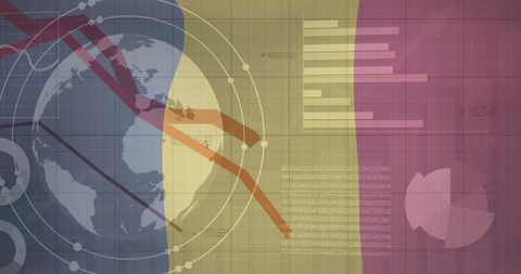 Innovative Data Visualization with Chad Flag Theme - Download Free Stock Images Pikwizard.com