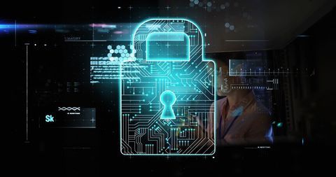 Digital Security Innovation in High-Tech Data Center - Download Free Stock Images Pikwizard.com