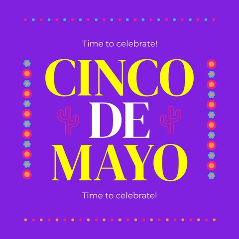 Cinco de Mayo Celebration Announcement with Colorful Design - Download Free Stock Templates Pikwizard.com