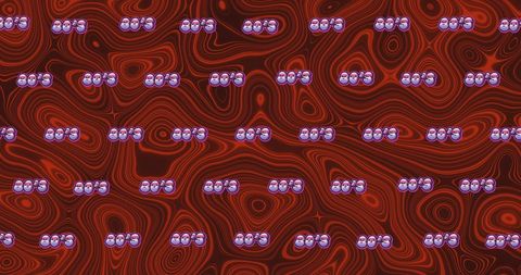 Retro 80s Repeating Pattern Over Vibrant Red Abstract - Download Free Stock Images Pikwizard.com
