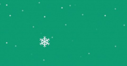 Minimalist Snowflake on Green Background for Festive Season - Download Free Stock Images Pikwizard.com