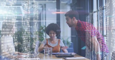 Data Processing Visualization with Diverse Business Team Collaboration