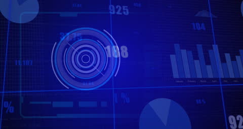 Abstract Financial Data and Analytics Interface Background