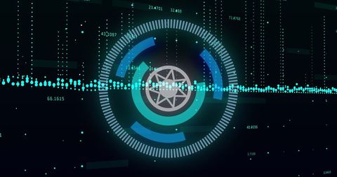 Digital Data Analysis with Geometric Interface - Download Free Stock Images Pikwizard.com