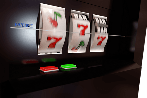 Transparent slots in motion with winning symbols