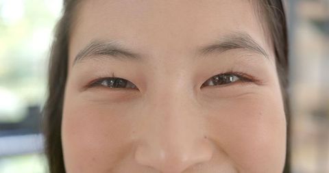 Close-Up of Smiling Woman Showing Friendly Positive Emotions
