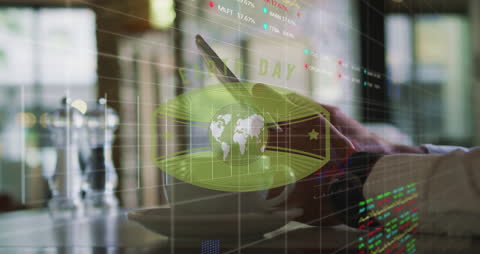 Financial Technology and Global Business Analytics Concept