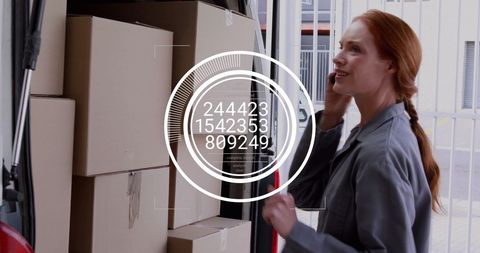 Woman Managing Logistics and Inventory Tracking Innovations - Download Free Stock Images Pikwizard.com