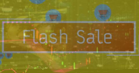 digital flash sale on cityscape background - Download Free Stock Images Pikwizard.com