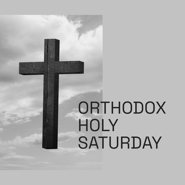 Orthodox Holy Saturday Christian Cross Abstract Art - Download Free Stock Templates Pikwizard.com