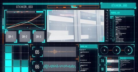 futuristic data analysis interface with server connections - Download Free Stock Images Pikwizard.com
