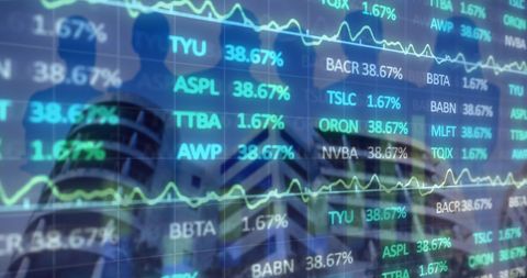 stock market data with corporate overlay - Download Free Stock Images Pikwizard.com