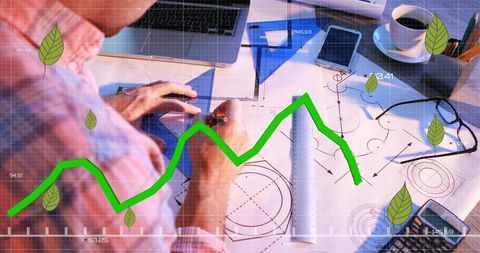 Architect Analyzing Green Energy Financial Data