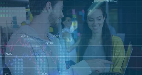 Business Team Collaborates with Digital Data Interface - Download Free Stock Images Pikwizard.com