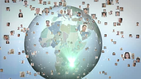 Global Network of Diverse Connections Over Digital Earth