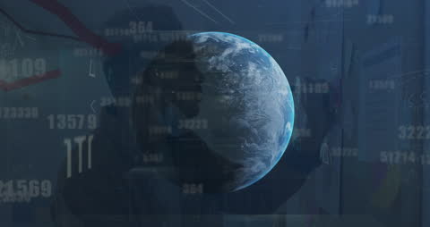 Global Business Strategy Digital Concept Background