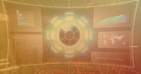 Futuristic Financial Dashboard Displayed on Digital Interface - Download Free Stock Images Pikwizard.com