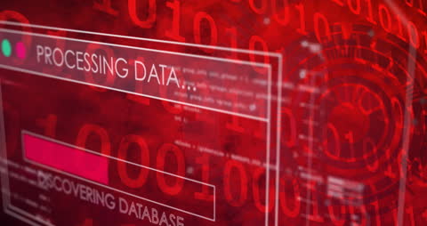 Futuristic Data Processing and Binary Code Concept