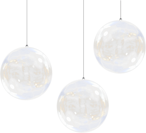 transparent glass bubbles hanging on string concept - Download Free Stock Videos Pikwizard.com