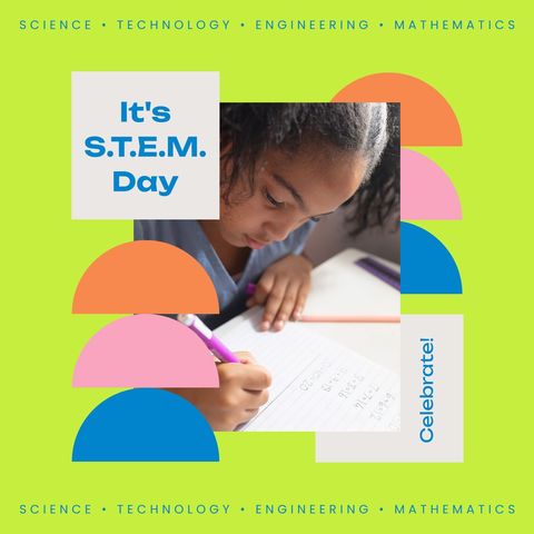 biracial schoolgirl celebrating international stem day - Download Free Stock Templates Pikwizard.com