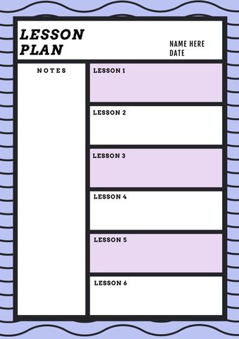 Efficient Lesson Plan Template for Educators and Students - Download Free Stock Templates Pikwizard.com