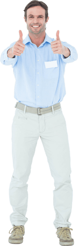 Confident Man Giving Thumbs Up on Transparent Background - Download Free Stock Videos Pikwizard.com