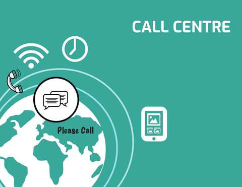 global call center communication concept illustration - Download Free Stock Templates Pikwizard.com