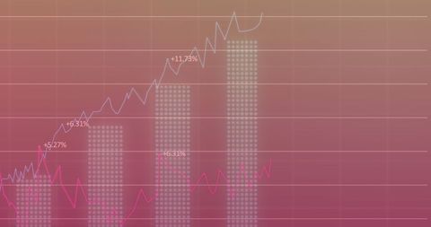 Rising Data Trends on Gradient Graph with Business Insights - Download Free Stock Images Pikwizard.com