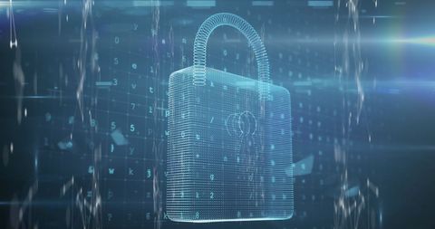 Digital Lock Symbol in Cybersecurity Illustration - Download Free Stock Images Pikwizard.com