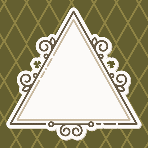 transparent triangle frame on green background with copy space vector - Download Free Stock Videos Pikwizard.com