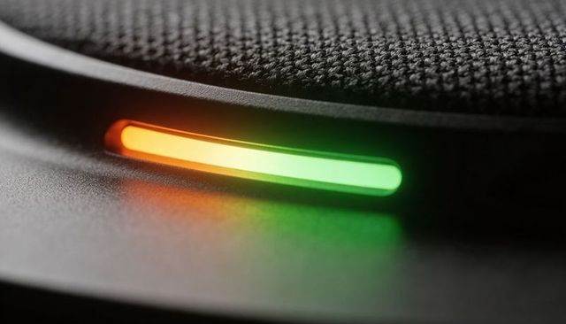 Glowing dual-color led indicator lighting premium fabric grille and matte plastic bezel