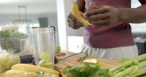 Healthy Smoothie Preparation in Home Kitchen - Download Free Stock Images Pikwizard.com