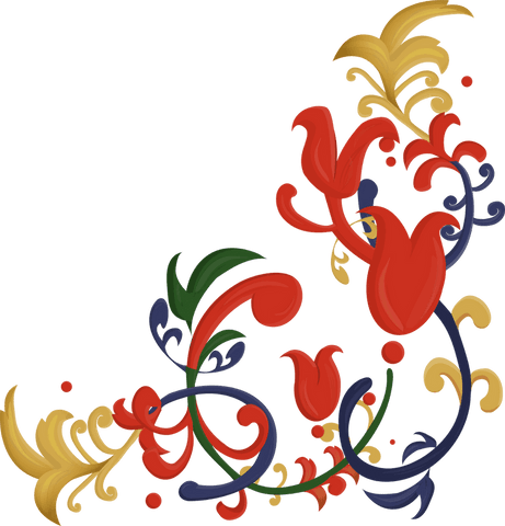 Intricate Floral Ornament with Red Tulips on Transparent Background - Download Free Stock Videos Pikwizard.com
