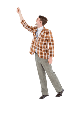 Transparent Businessman Reaching Announcing Opportunity - Download Free Stock Videos Pikwizard.com