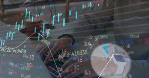 Analyzing Stock Market Data with Technology in Cafe Environment - Download Free Stock Images Pikwizard.com