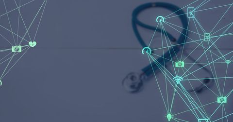 Digital medical network with stethoscope for global health connections