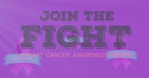 join the fight: breast cancer awareness with passionate message - Download Free Stock Images Pikwizard.com