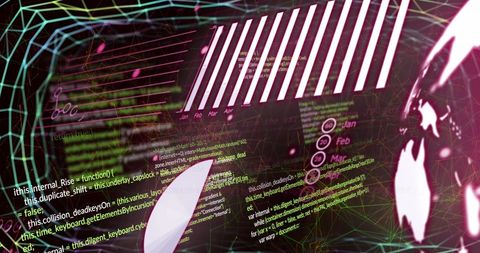 Abstract Data Processing and Networking Graphic - Download Free Stock Images Pikwizard.com