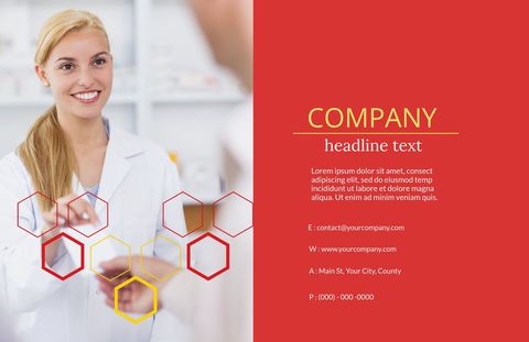 Healthcare Professional Smiling with Modern Design Graphic - Download Free Stock Templates Pikwizard.com