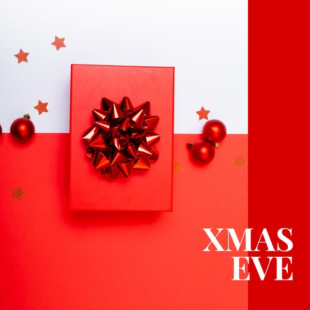 Perfect for holiday greetings, seasonal advertisements, social media posts, and festive promotions. The vibrant red color and festive elements make it ideal for capturing holiday spirit.