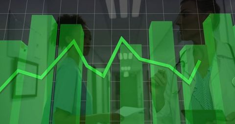 Doctors Analyzing Patient Data with Digital Charts in Hospital Corridor