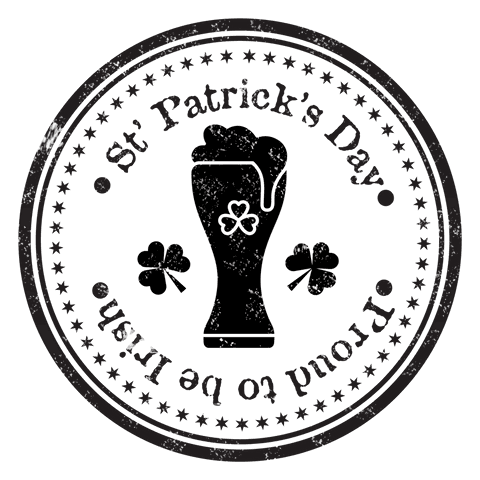 Transparent St. Patrick's Day Badge with Text Illustration - Download Free Stock Videos Pikwizard.com