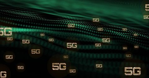 Futuristic Digital 5G Network Connectivity Background - Download Free Stock Images Pikwizard.com
